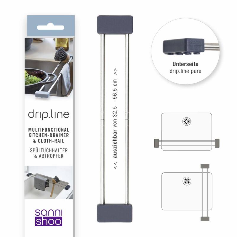 Sanni Shoo drip line Multifunctional Kitchen Drainer and Cloth Rail