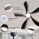 preview thumbnail 69 of 118, Sofucor 45/52 Inch Ceiling Fan with Remote & Lights Quiet DC Motor 5 Blade High CFM Modern Fan
