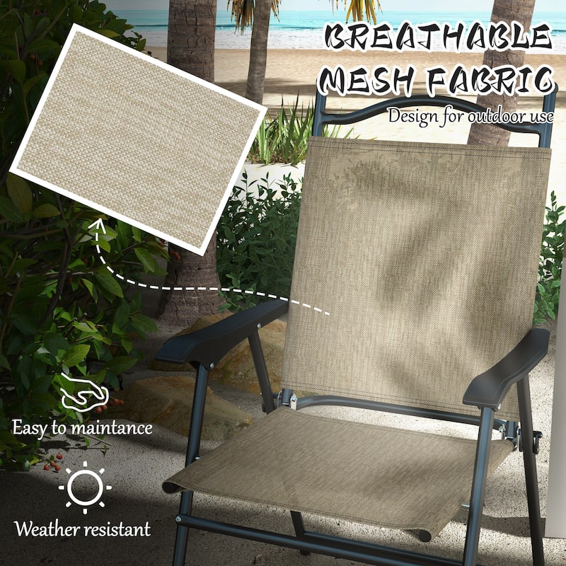 Folding Patio Chairs, Set of 4