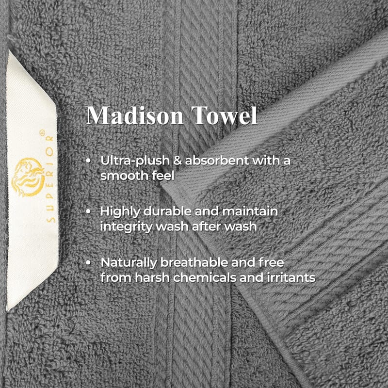 Superior Luxury Egyptian Cotton Bath Towel Set of 4 Ultra Plush, Heavyweight, Absorbent Spa & Hotel Quality Bath Towels Set