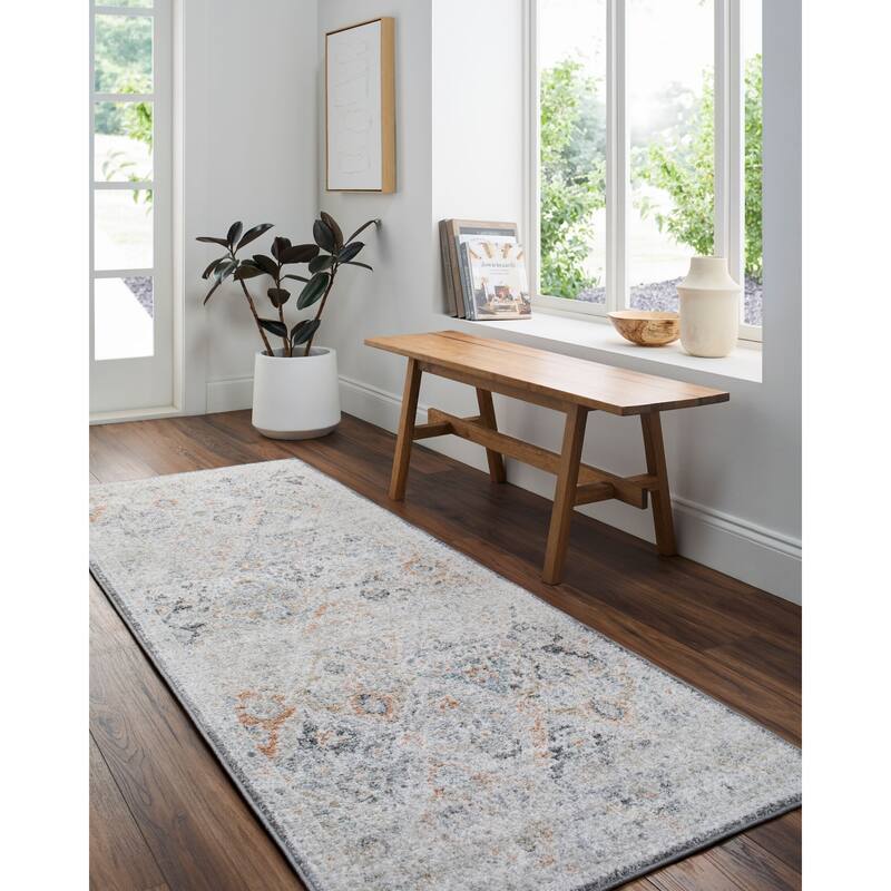 Livabliss Harput Transitional Medallion Area Rug