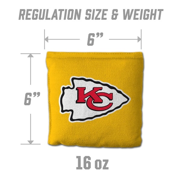 Kansas City Chiefs NFL Dual Sided Pro Stop & Slide Cornhole Bags