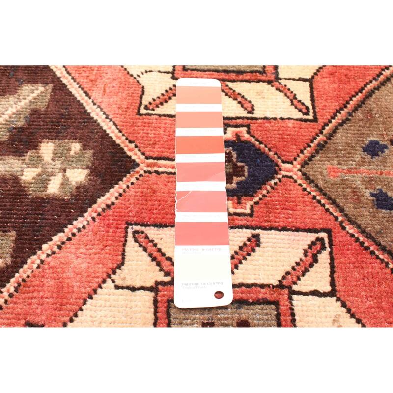 ECARPETGALLERY Hand-knotted Kayseri Vintage Red Wool Rug - 3'5 x 8'8