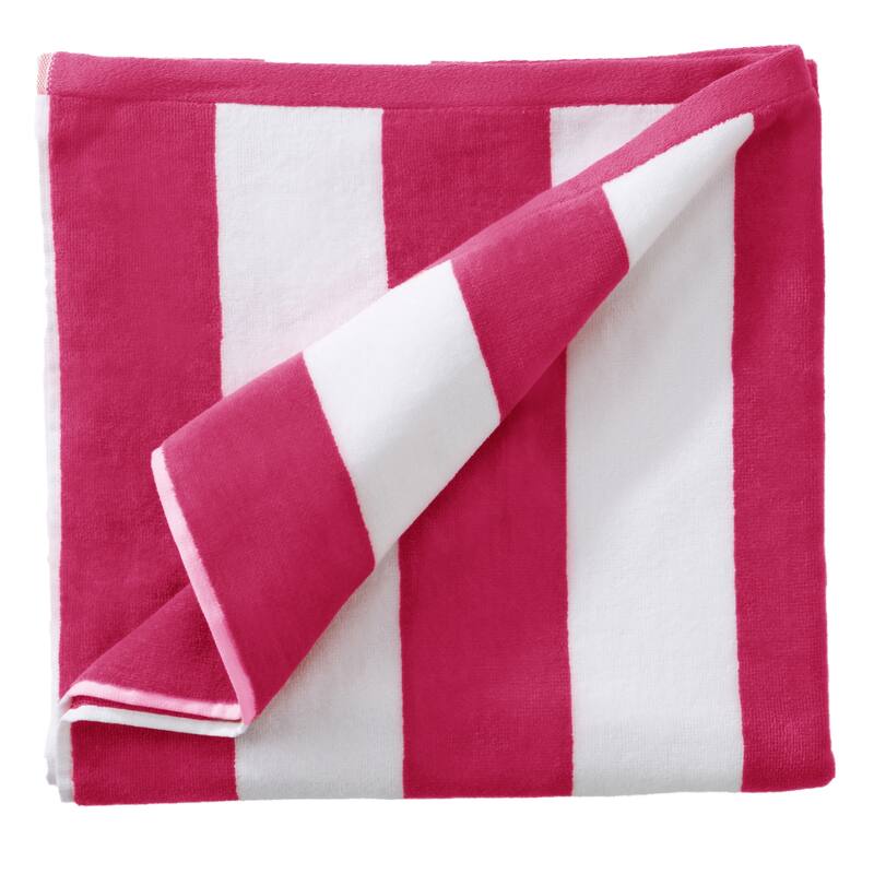 Luxurious Cotton Cabana Stripe Beach Towel