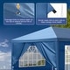 preview thumbnail 7 of 9, 30x10FT Pop-up Oxford Cloth With 8 Sandbags and 8 Sidewalls With Tugboat Bag Canopy Gazebo - 30x10x8.8FT(WDH)