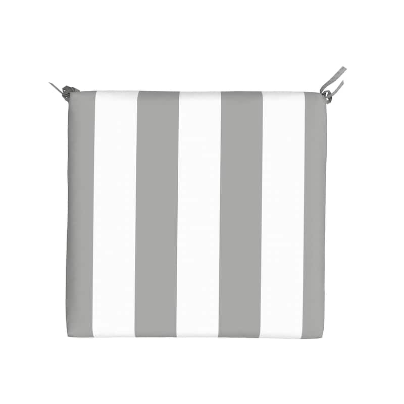Island Retreat All-Weather Outdoor Striped Seat Cushion (Set of 2)