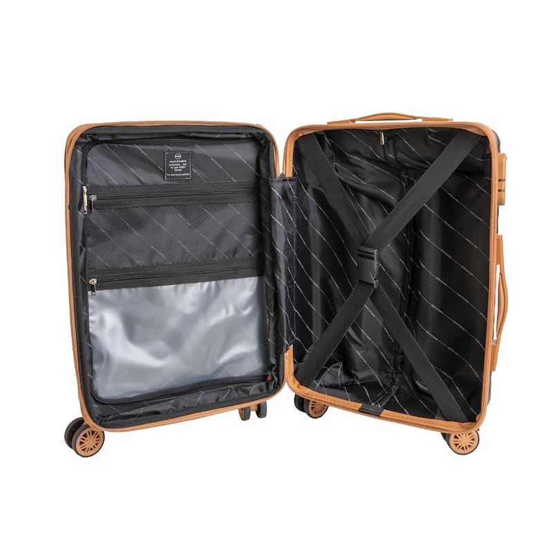 Max Studio Tufted ABS 2-Piece Hard-Sided Luggage Set
