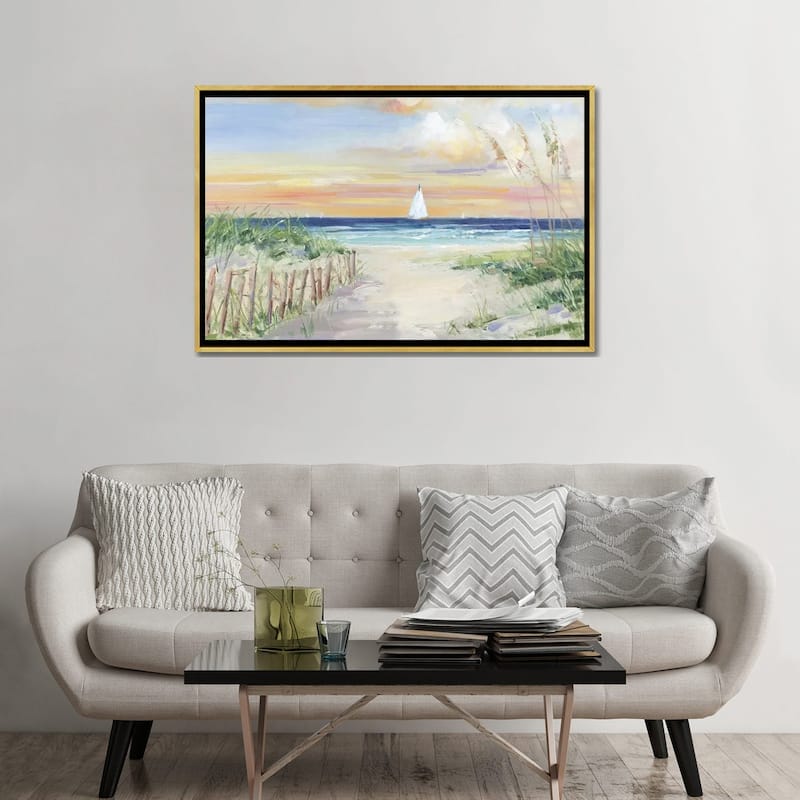 iCanvas "Set Sail" by Sally Swatland Framed Canvas Print