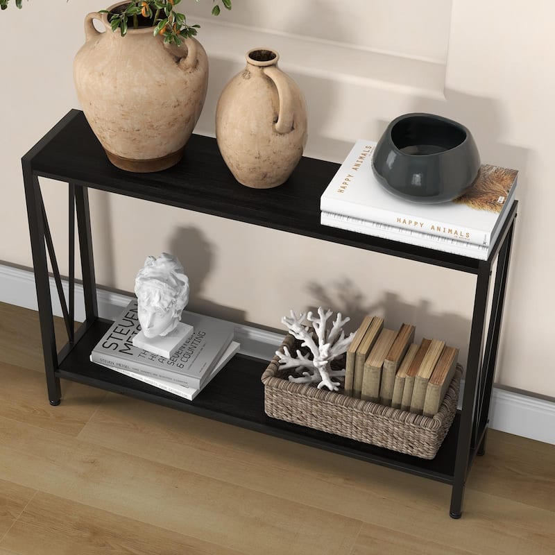 39.4" Behind Couch Table, Narrow Sofa Table