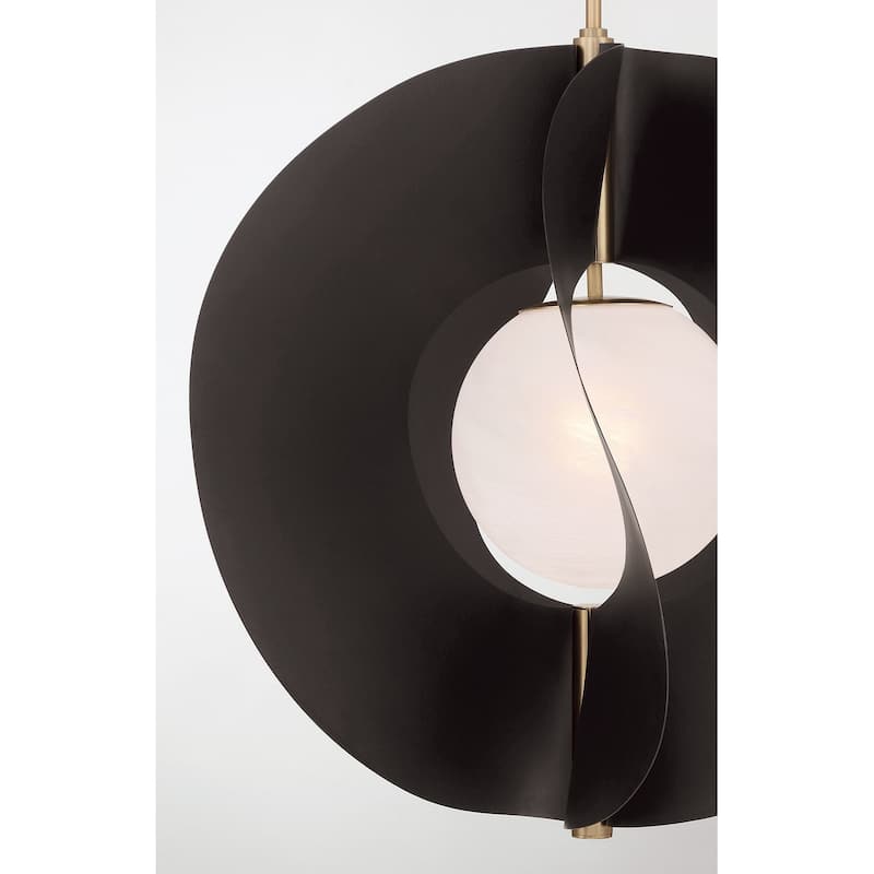 Minka Lavery 3951 Gloria 24" Wide Pendant with Etched Seedy Glass