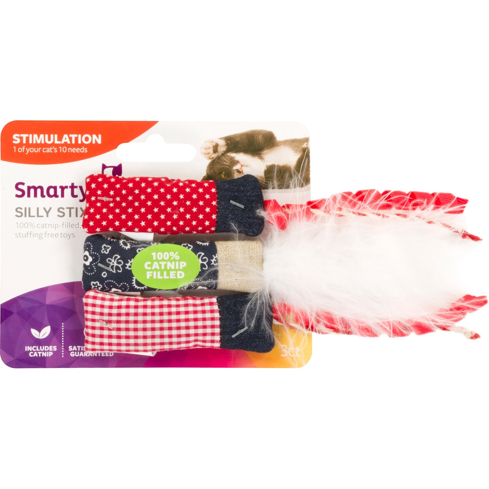 Shop Smartykat Silly Stix Pure Catnip Sparklers 3 Pkg Overstock