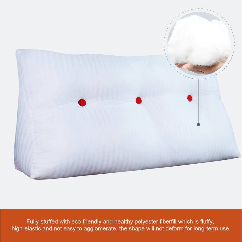 WOWMAX Reading Wedge Pillow Bed Headboard Backrest Support Cushion