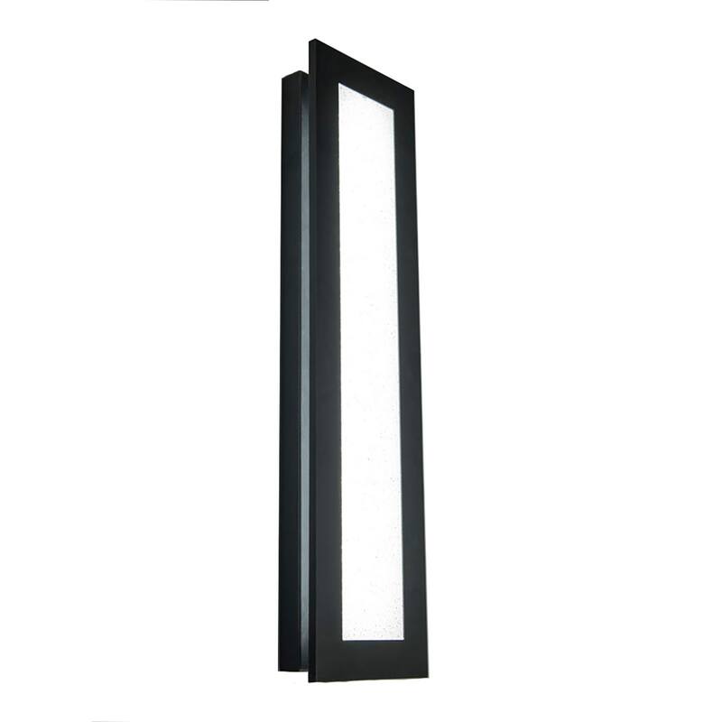 Frost 18in LED Indoor or Outdoor Wall Light 3000K in Black - Black - 28-inch