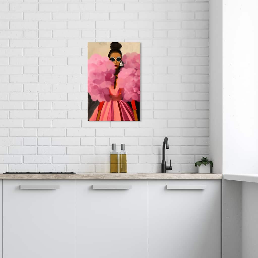 Wynwood Studio Fashion and Glam Glamorama Pink Pink and Coral Bohemian & Eclectic Wall Art Canvas Print
