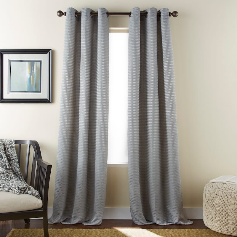 Grand Avenue Fern Grommet Window Curtain Panel Pair - 37" x 84"