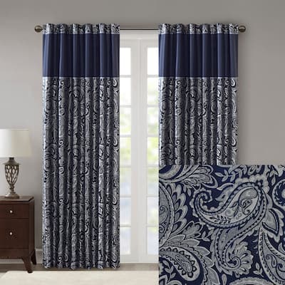 Jacquard Curtain Panel Pair