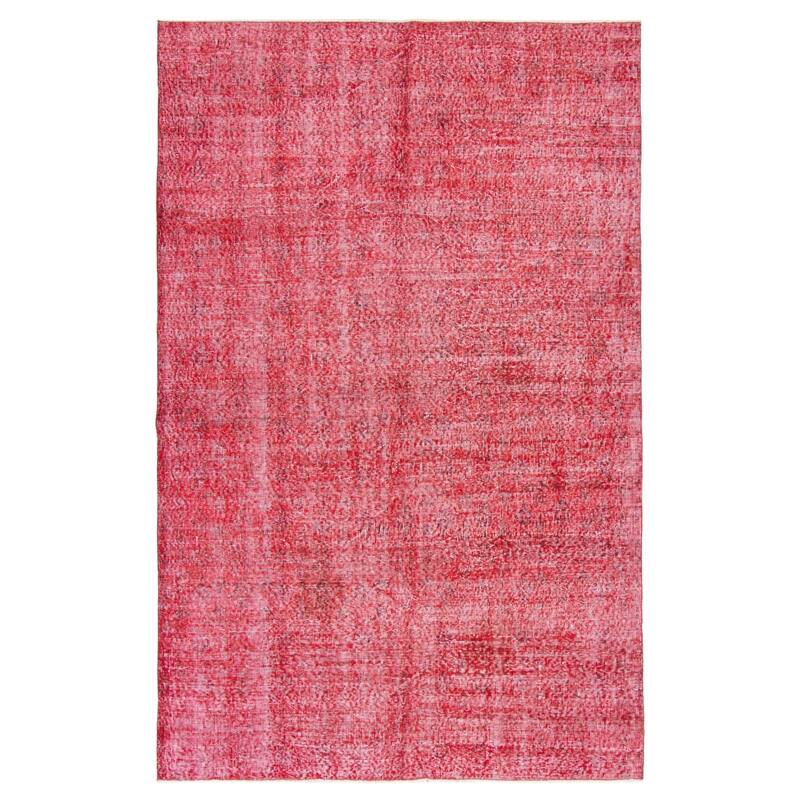 ECARPETGALLERY Hand-knotted Color Transition Dark Red Wool Rug - 5'7 x 8'8 - Dark Red - 5'7 x 8'8