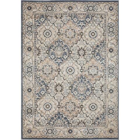 Loomaknoti Kehleigh Dravan Blue Area Rug