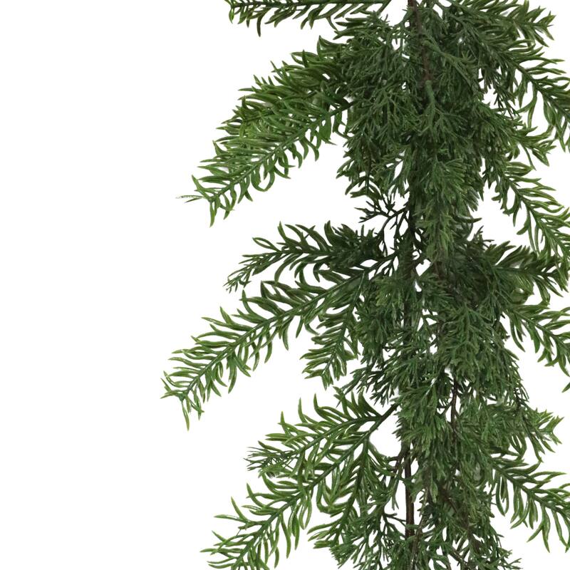 Puleo International 9' x 10" Artificial Christmas Garland with Soft PE Branch Tips