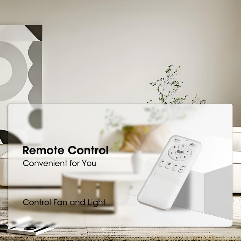 52 Inch Farmhouse Ceiling Fan with Light and Remote Black Industrial Caged Ceiling Fans Flush Mount 6-Speed Design for Bedroom