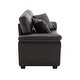 preview thumbnail 45 of 52, Morden Fort Upholstered Living Room Set chair , Loveseat,2 Pieces, Faux Leather