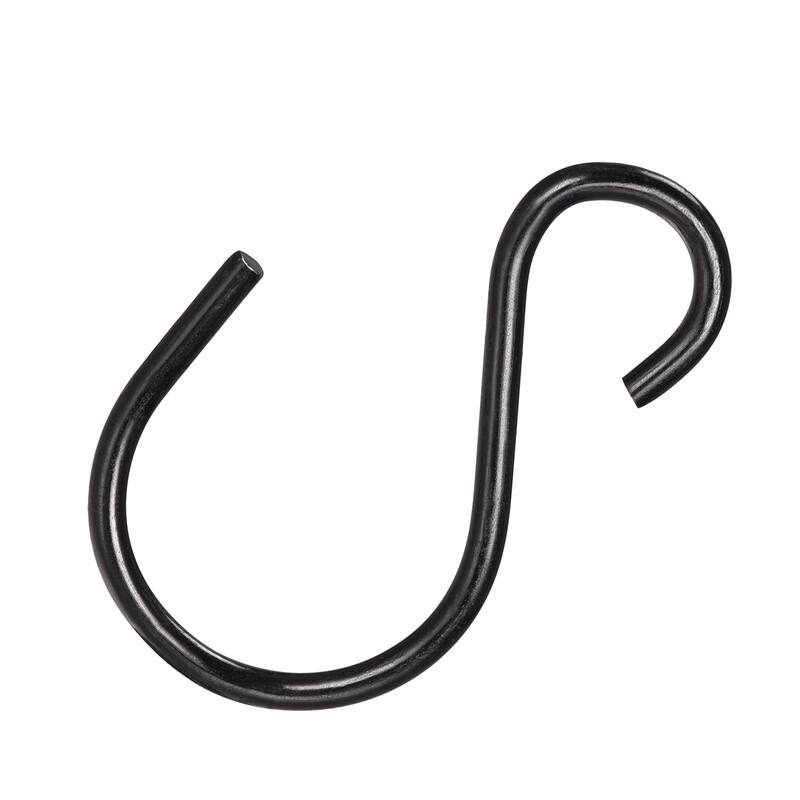 20pcs S Hanging Hooks 1.5 x 0.9 Inch S Shaped Hanger Black