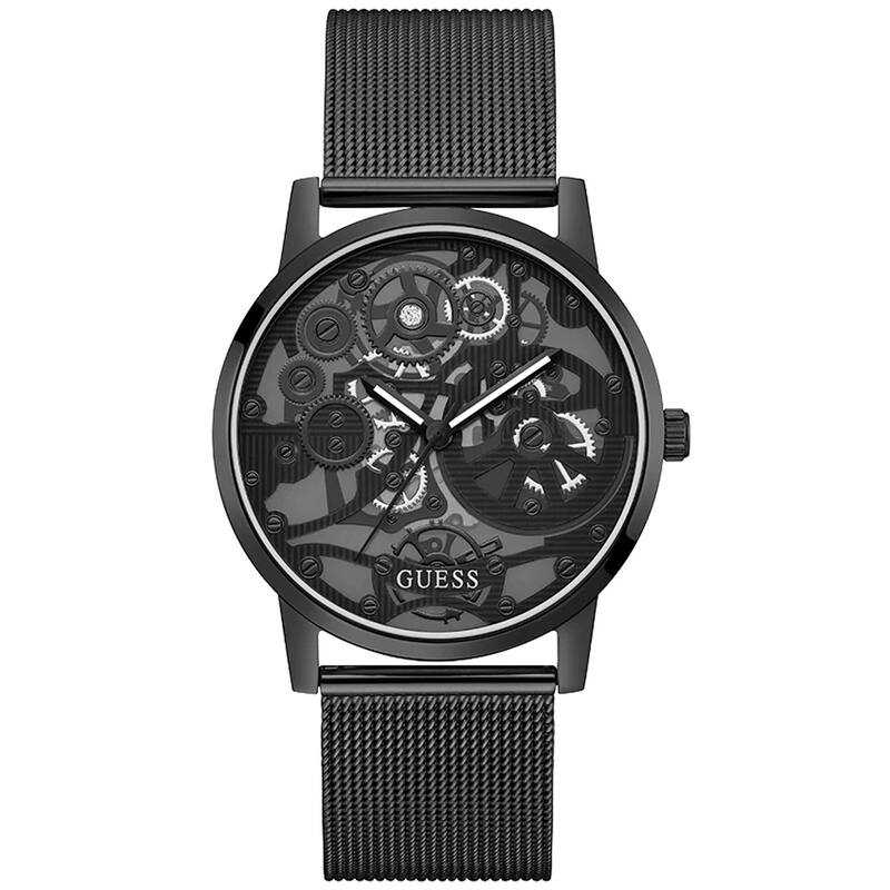 Guess Men's Gadget Black Dial Watch - GW0538G3 - One Size