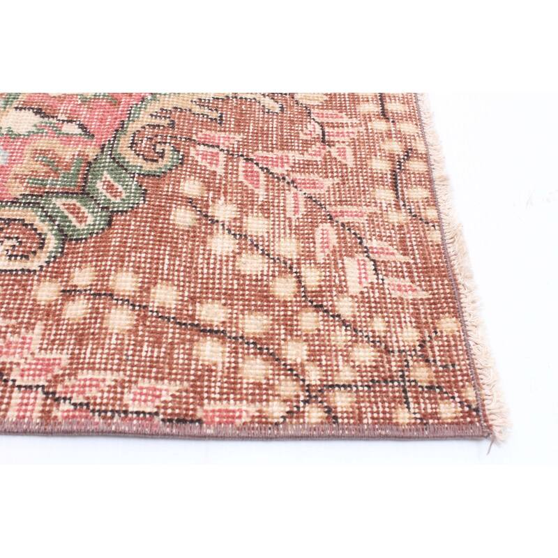 ECARPETGALLERY Hand-knotted Antalya Vintage Beige Wool Rug - 5'1 x 9'0