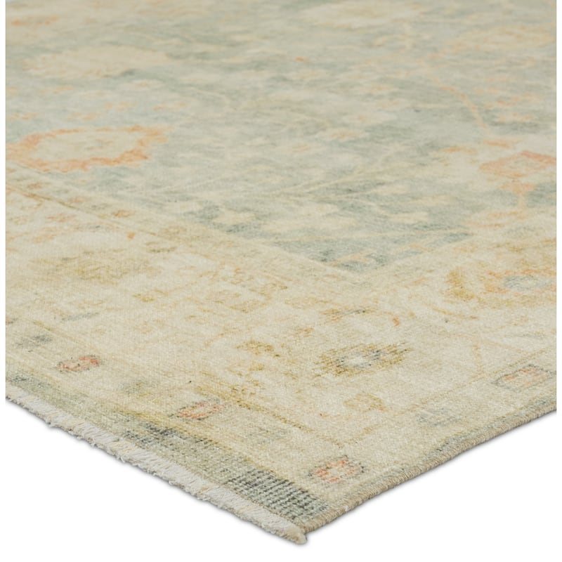 Ansley Floral Blue/ Green Area Rug