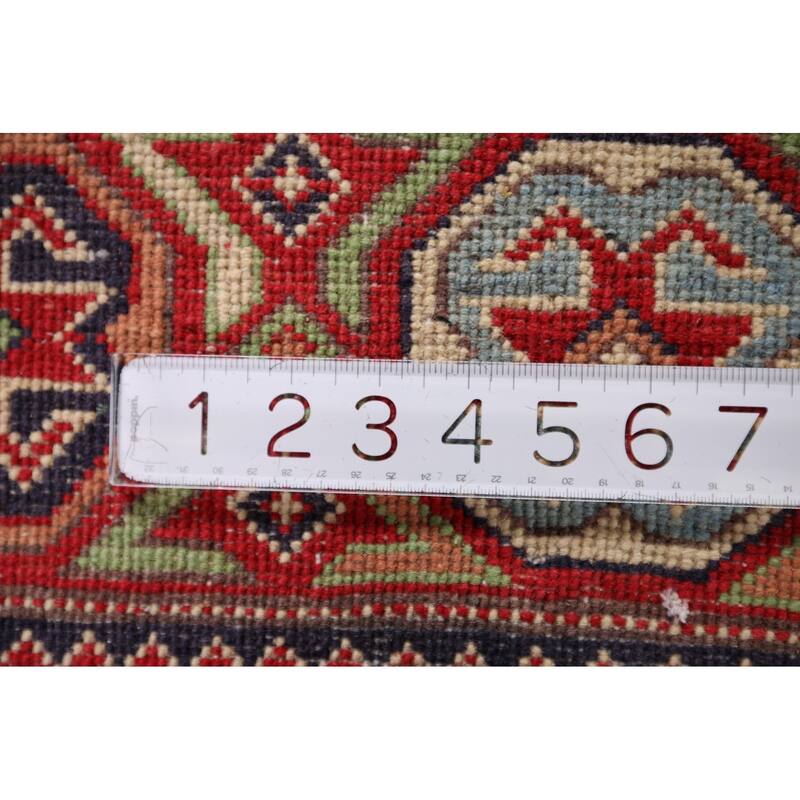 Beige Kazak Oriental Area Rug Handmade Traditional Wool Carpet - 4'10" x 5'9"