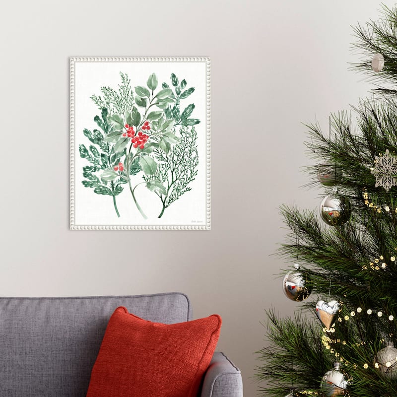 Classic Christmas IV by Beth Grove Framed Canvas Wall Art Print