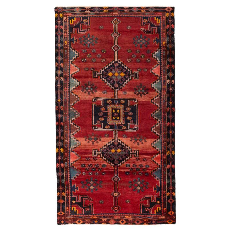 ECARPETGALLERY Hand-knotted Konya Anatolian Red Wool Rug - 4'10 x 9'0