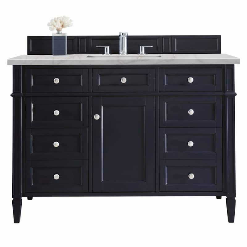James Martin Vanities 650-V48-3VSL Brittany 48" Single Basin Poplar