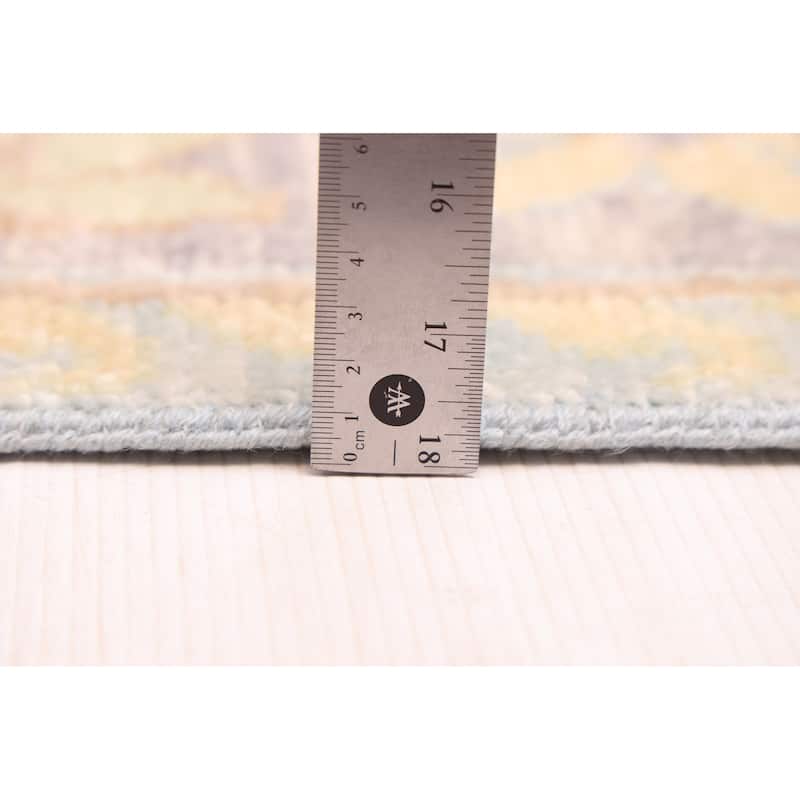 ECARPETGALLERY Hand-knotted Modern Oushak Ivory Wool Rug - 10'3 x 14'3