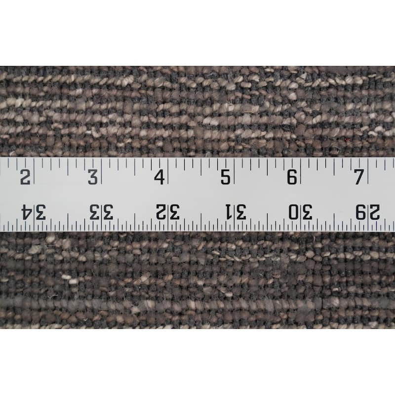 Hand Knotted Oriental Viscose Silk Carpet Tribal Animal Pictorial Greys & Charcoal Gabbeh Area Rug - 12' 0'' X 8' 11''