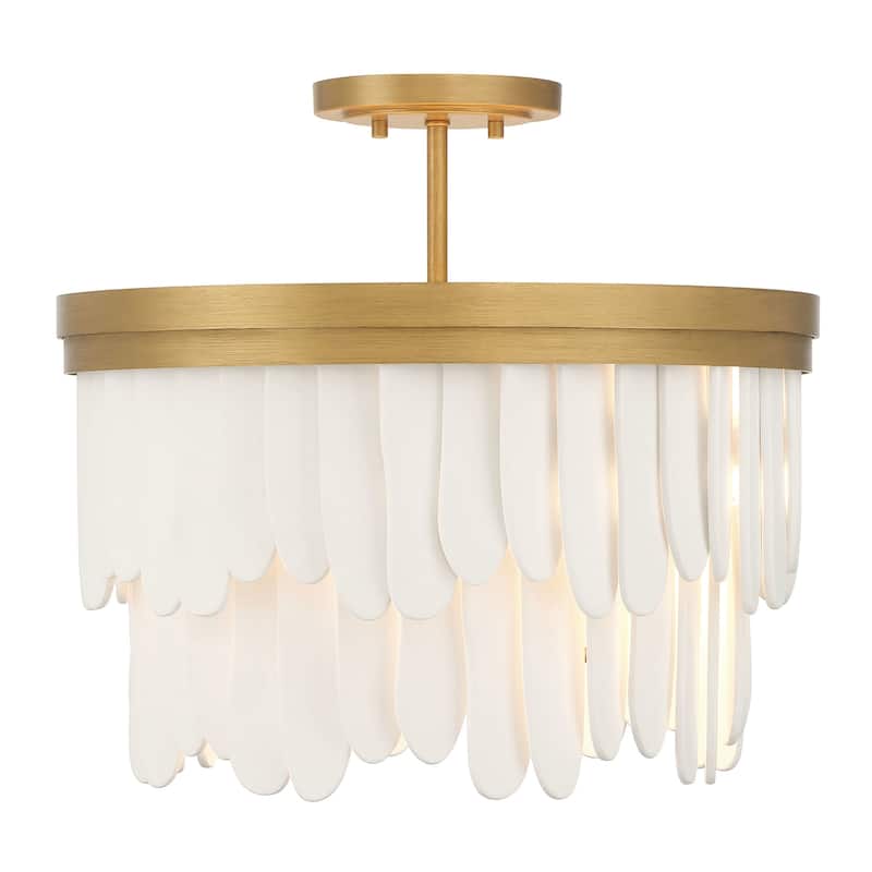 Minka Lavery 2076 Briscade 6 Light 18" Wide Semi-Flush Waterfall