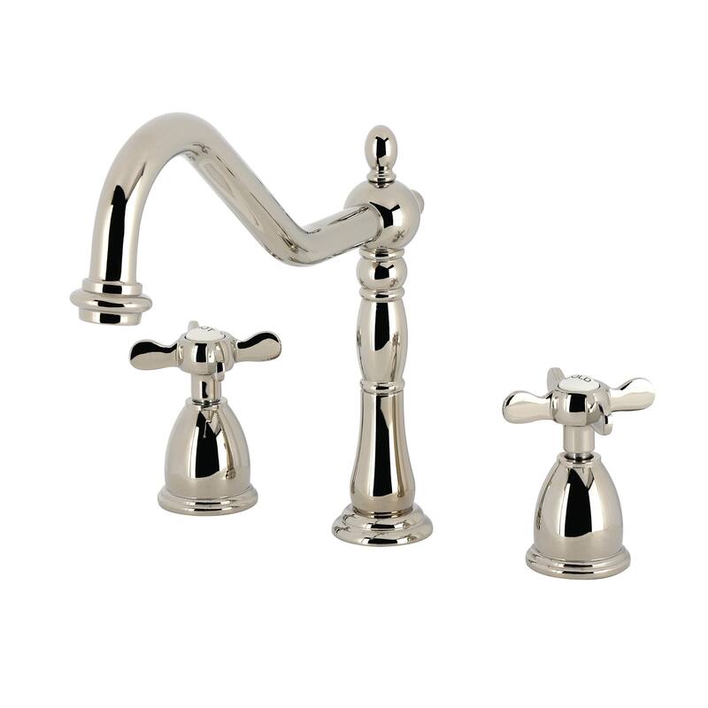 Kingston Brass Essex 1.8 GPM Widespread Kitchen Faucet - Polished Nickel