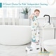 preview thumbnail 8 of 10, Toddler Step Stool for Bathroom Sink, 2 Step Stool for Kids Toilet Potty Training - 15"D x 13"W x 10"H
