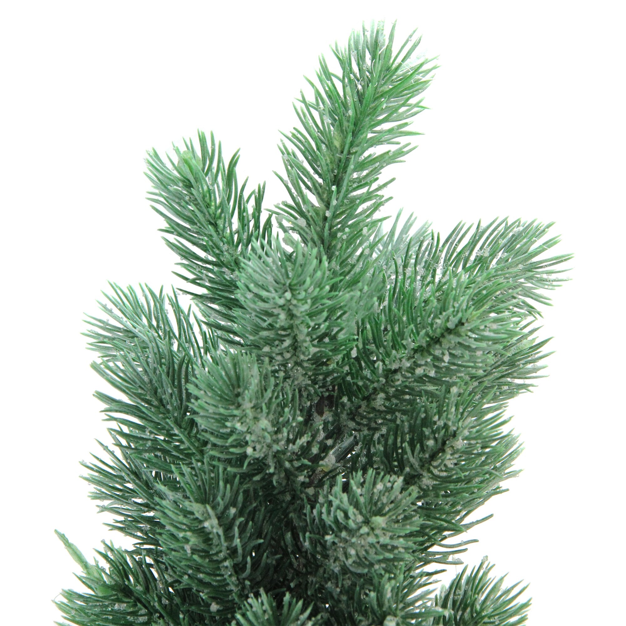 Shop 25 Potted Slim Iced Mini Pine Artificial Christmas Tree In Galvanized Bucket Unlit 2 Foot Overstock 18056318