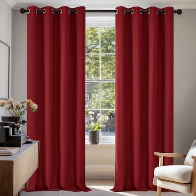 Deconovo Grommet 52 Width Curtains (2 Panel)