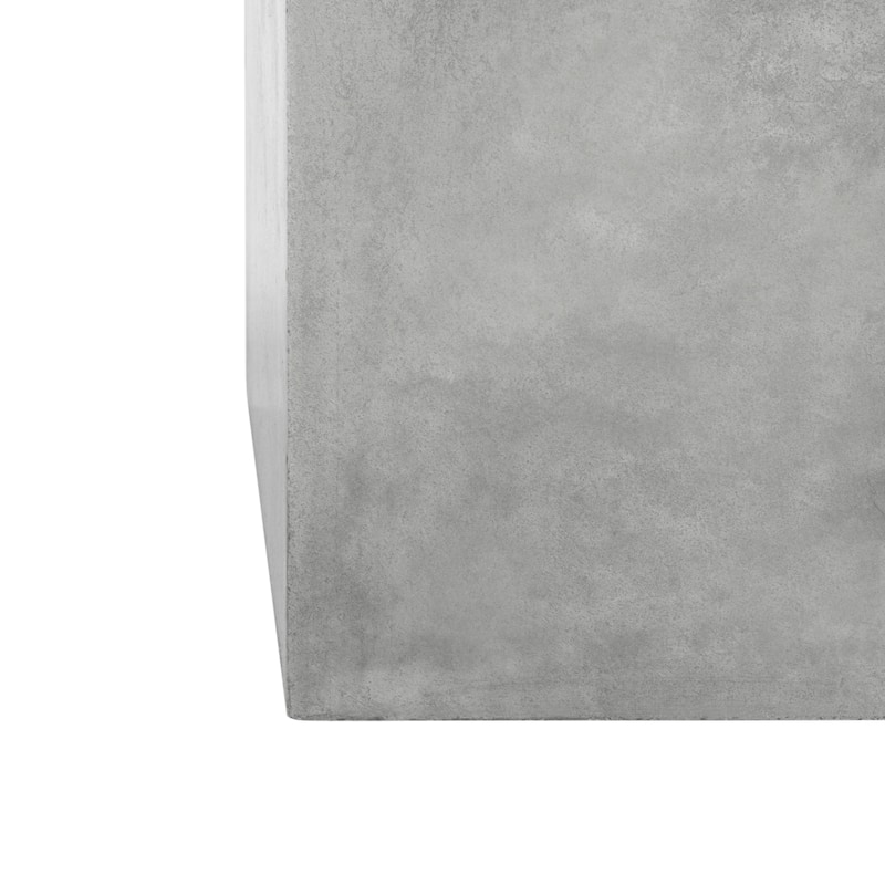 SAFAVIEH Oili Dark Grey Modern Concrete Indoor/ Outdoor Coffee Table - 23.6" x 23.6" x 15.8" - 24Wx24Dx16H