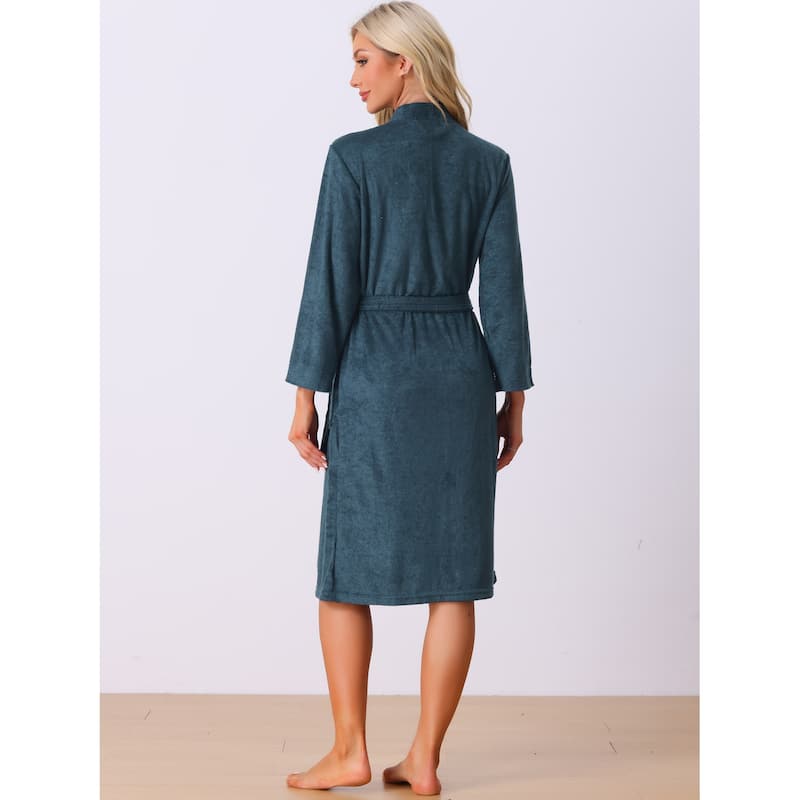 Womens Bath Robe Durable Lightweight Kimono Luxury Spa Resort & Hotel Bathrobe