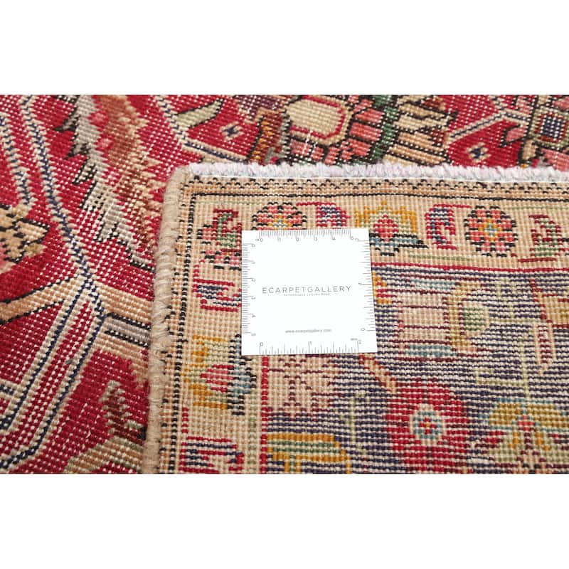 ECARPETGALLERY Hand-knotted Antalya Vintage Red Wool Rug - 6'5 x 9'6