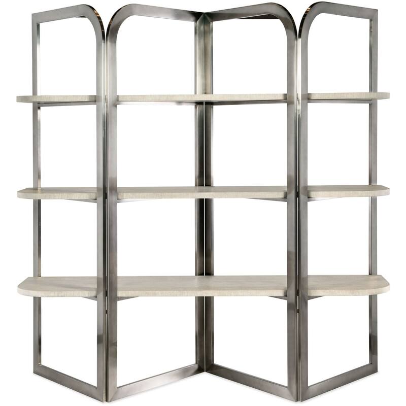 Hooker Furniture 6850-10445 Modern Mood 78" Wide 3 Shelf Metal and