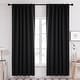 preview thumbnail 1 of 109, Deconovo Back Tab Blackout Curtains (2 Panel) 38W x 45L - Black