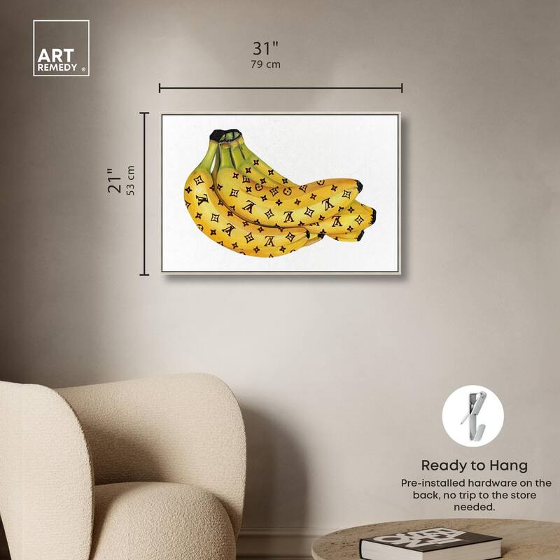 Fashion Bananas III Canvas by Art Remedy
