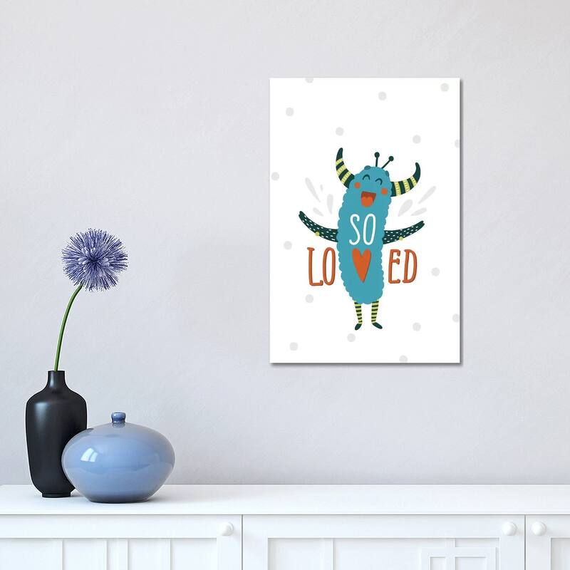 iCanvas "Little Monsters So Loved" by Pixy Paper Canvas Print - 18x12x1.5