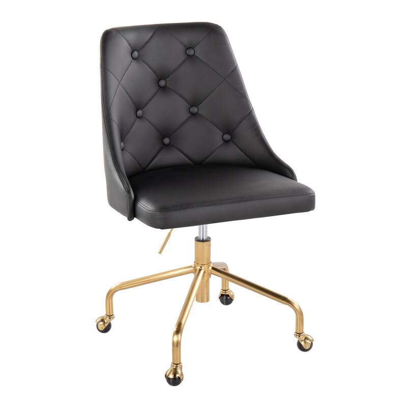 Silver Orchid Ockelbo Adjustable Office Chair with 4-Star Caster Base