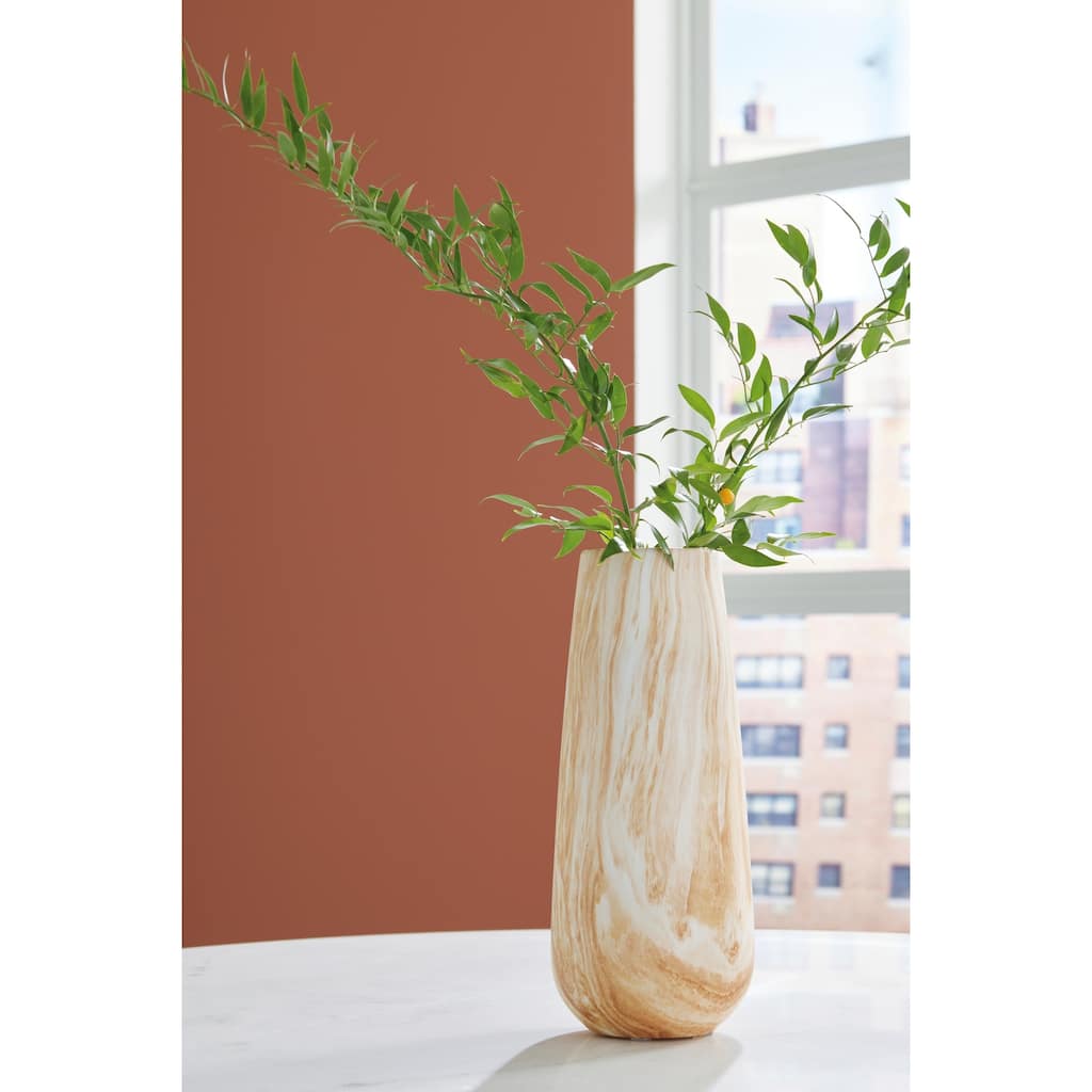 Signature Design by Ashley Cammen Tan/White Vase