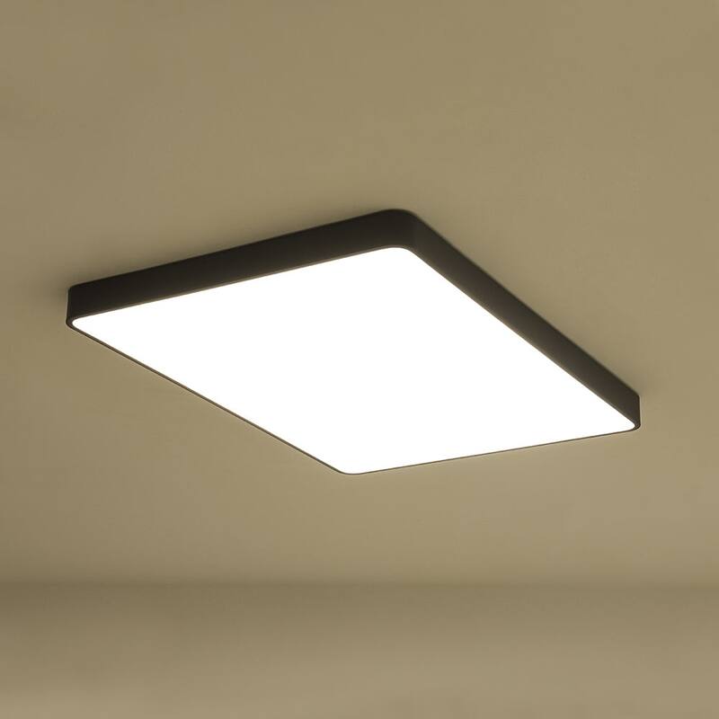 Dimmable LED Wide Rectangular Flush Mount Light 33.9 in
